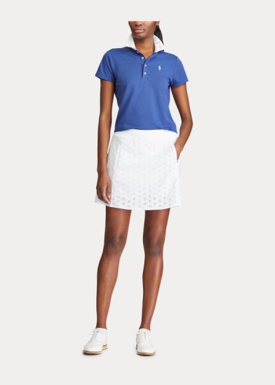 Camisa Polo Ralph Lauren Mujer Azul Rey Azul Marino - Eyelet Golf - UAPDG4397